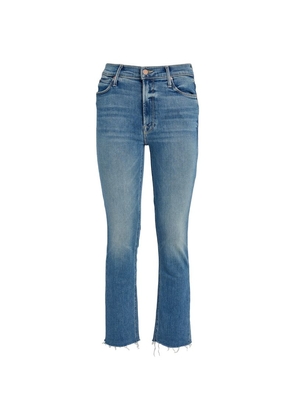 Mother Dazzler Mid-Rise Straight Jeans