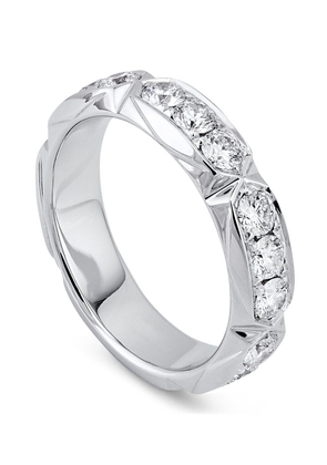 Boodles White Gold And Diamond Large Jazz Ring