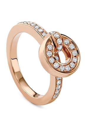 Boodles Rose Gold And Diamond Roulette Flip Ring