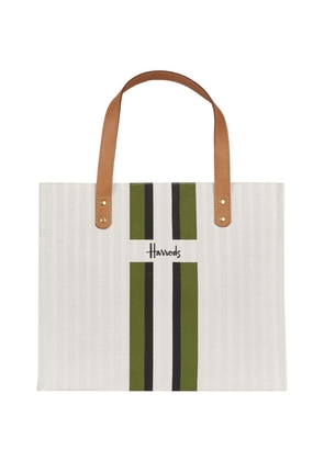 Harrods Logo Stripe Shopper Bag