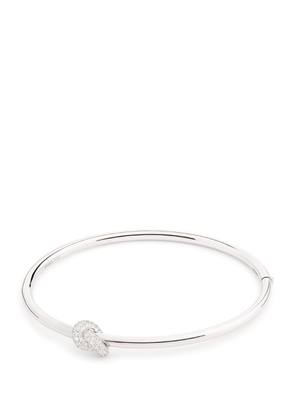Engelbert White Gold And Diamond The Legacy Knot Bangle