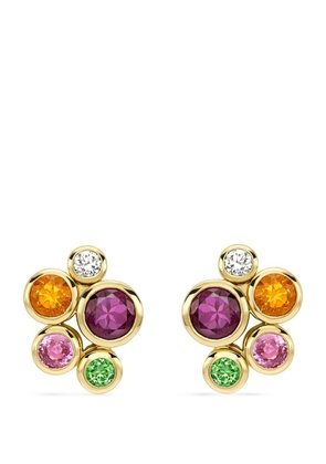 Boodles Yellow Gold, Diamond And Multicoloured Gemstone Raindance Earrings