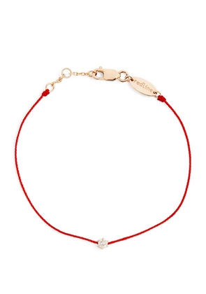 Redline Rose Gold And Diamond Absolu Thread Bracelet