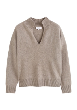 Chinti & Parker Cashmere Funnel-Neck Sweater