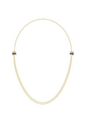 Boucheron Mixed Gold And Diamond Adjustable Quatre Classique Necklace