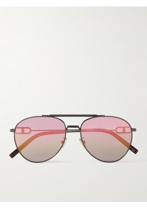 Dior Eyewear - CD Link R1U Aviator-Style Gunmetal-Tone Sunglasses - Men - Metallic
