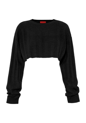 Cashmere In Love Remy Ribbed Cropped Sweater