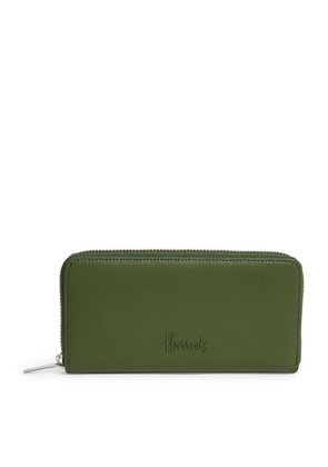 Harrods Leather Kensington Zip-Around Wallet
