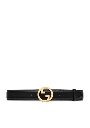Gucci Leather Interlocking G Belt