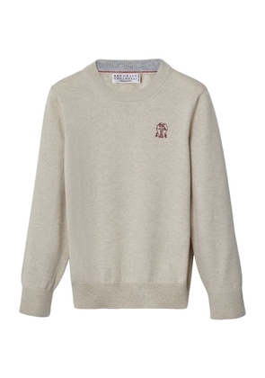 Brunello Cucinelli Kids Cashmere Crest Sweater (4-12 Years)