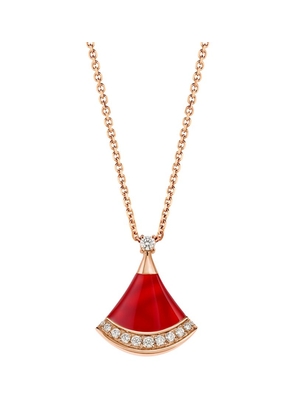 Bvlgari Rose Gold, Diamond And Carnelian Divas' Dream Necklace