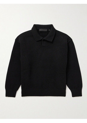 Fear of God Essentials Kids - Knitted Polo Shirt - Men - Black - Age 4