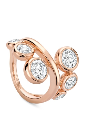 Boodles Rose Gold And Diamond Beach Ring