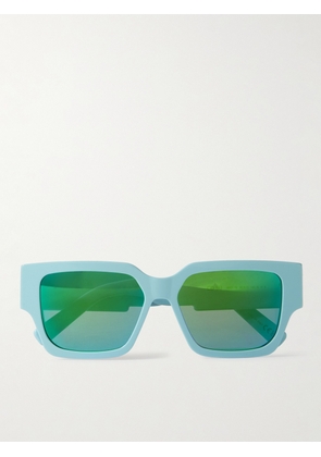 Dior Eyewear - CD SU Square-Frame Acetate and Silver-Tone Sunglasses - Men - Blue