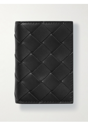 Bottega Veneta - Intrecciato Leather Trifold Wallet - Men - Black