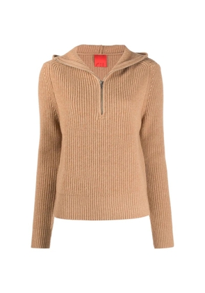 Cashmere In Love Rib-Knit Rey Hoodie