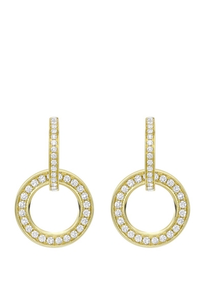 Boodles Yellow Gold And Diamond Large Roulette Earrings