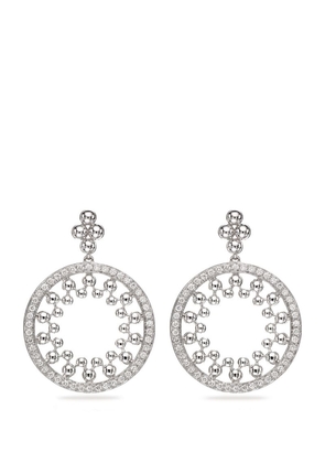 Boodles White Gold And Diamond Circus Drop Earrings