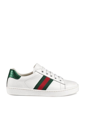 Gucci Kids Leather Ace Sneakers