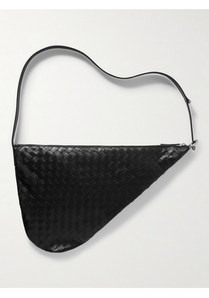 Bottega Veneta - Virgule Intrecciato Leather Messenger Bag - Men - Black
