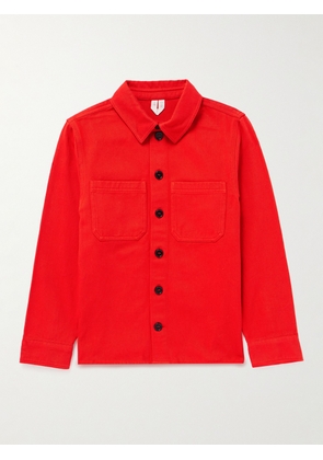 ARKET KIDS - Brygge Organic Cotton-Twill Overshirt - Men - Red - 98/104