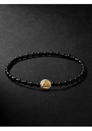 Luis Morais - Gold, Onyx and Glass Beaded Bracelet - Men - Black