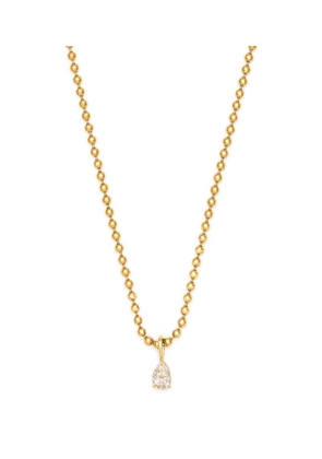 Anita Ko Yellow Gold And Diamond Pear Necklace
