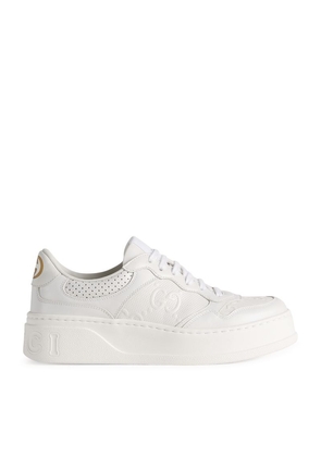 Gucci Leather Monogram Sneakers