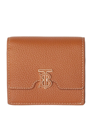 Burberry Leather Tb Monogram Bifold Wallet