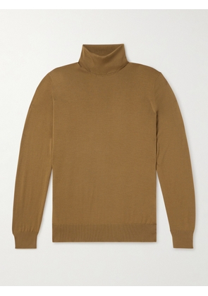 Loro Piana - Wish® Virgin Wool Rollneck Sweater - Men - Brown - IT 48