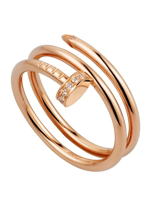 Cartier Rose Gold And Diamond Double Juste Un Clou Ring