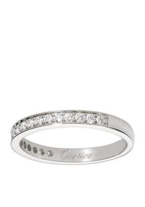 Cartier Platinum And Diamond 1985 Wedding Ring