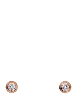 Cartier Rose Gold And Diamond Cartier D'Amour Earrings