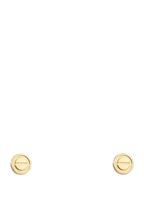 Cartier Yellow Gold Love Stud Earrings