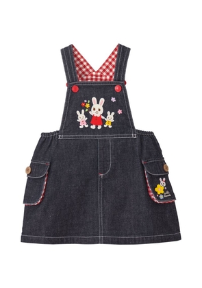 Miki House Cotton Dungaree Dress (6-12 Months)