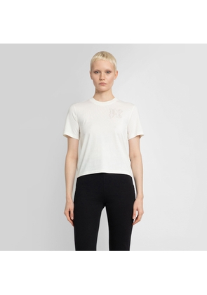 PALM ANGELS WOMAN OFF-WHITE T-SHIRTS