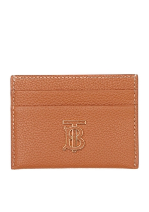Burberry Leather Tb Monogram Card Holder