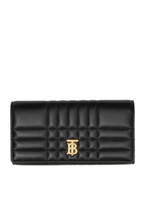 Burberry Quilted Leather Tb Monogram Continental Wallet