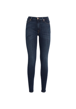 7 For All Mankind Slim Illusion High-Waist Skinny Jeans
