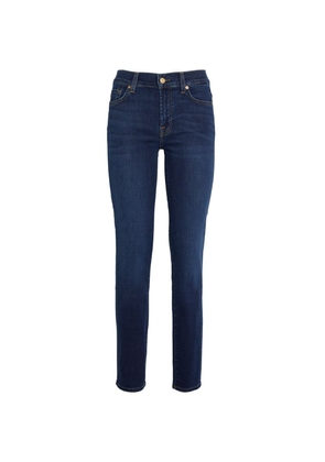 7 For All Mankind B(Air) Roxanne Mid-Rise Slim Jeans