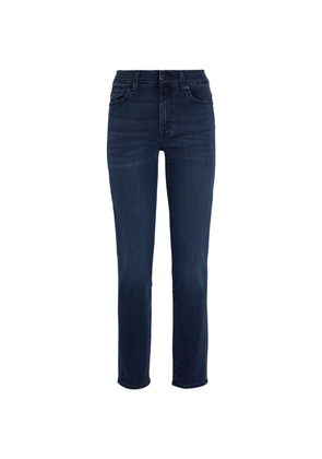 7 For All Mankind B(Air) Roxanne Mid-Rise Straight Jeans