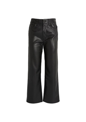 Mother Faux Leather The Rambler Trousers