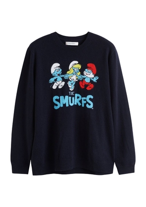 Chinti & Parker X The Smurfs Wool-Cashmere Sweater