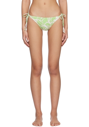 lesugiatelier Green Graphic Bikini Bottom