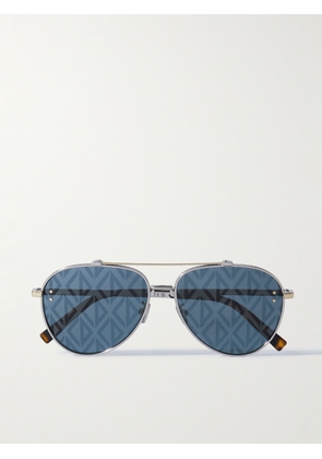 Dior Eyewear - CD Diamond A1U Aviator-Style Silver-Tone Metal Sunglasses - Men - Silver