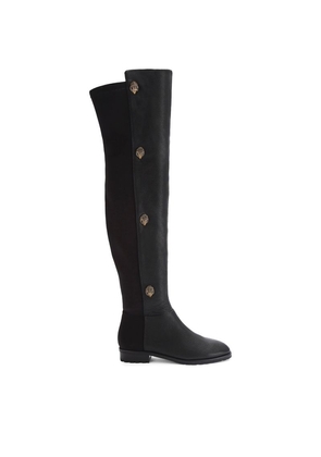 Kurt Geiger London Leather Shoreditch Over-The-Knee Boots
