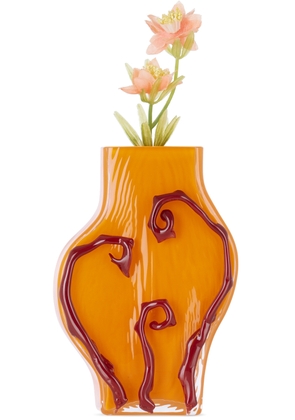 Silje Lindrup SSENSE Exclusive Orange & Red Small Vase