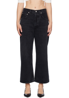Citizens of Humanity Black Gaucho Vintage Wide Leg Jeans