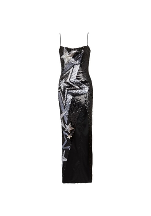 Balmain Sequin-Embellished Maxi Dress