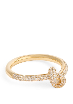 Engelbert Yellow Gold And Diamond The Legacy Knot Ring